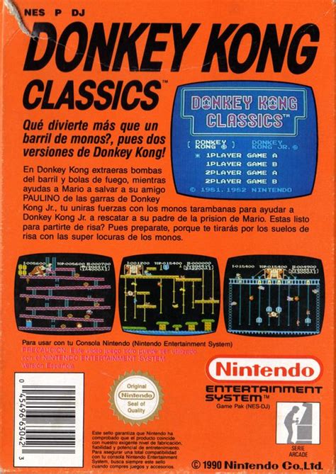 Donkey Kong Classics Cover Or Packaging Material MobyGames