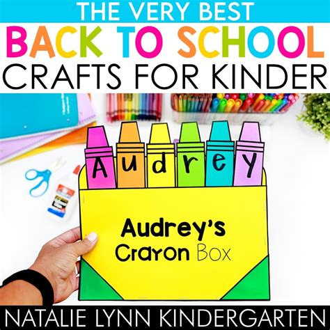 5 Kindergarten Crafts for Back to School [Free Craft Included]