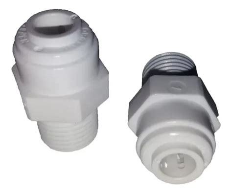 Conector Acople Rapido Recto Para Filtros De Agua Dispenser