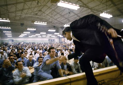 Jim Marshall Johnny Cash Shakes Hands At Folsom Prison Snap