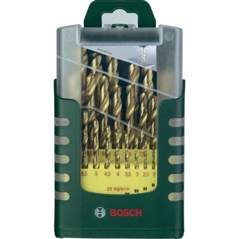 Set De Forets M Taux Hss Tin Pcs Bosch Foret Acier Rapide