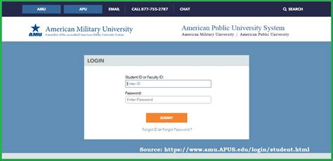 AMU Student Login Portal | American Military University amu.apus.edu