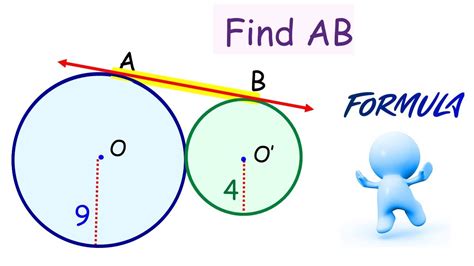 Length Of Direct Common Tangent For Two Circles Derive Formula