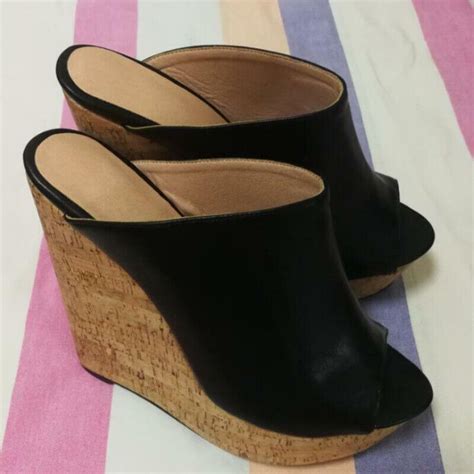 15cm Extreme High Heels Platform Wedge Holz Optik Sandalen Schuhe