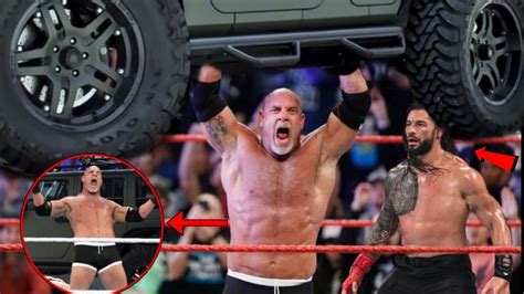 5 Strongest Wrestler In WWE History Goldberg Vs Roman Reigns Vs Brock