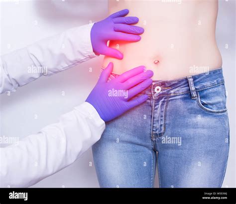 Abdomen palpation woman hi-res stock photography and images - Alamy