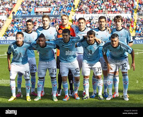 Valencia, Spain. 15th Mar, 2014. Real Club Celta de Vigo squad poses ...