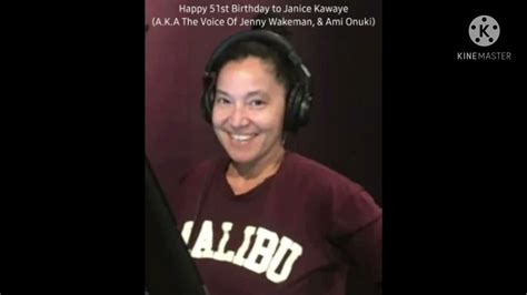 Happy St Birthday To Janice Kawaye A K A The Voice Of Jenny Wakeman