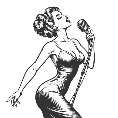 Microphone Black And White Vector Images Over 82 000