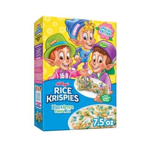 Kellogg S Rice Krispies Blue And Green Color Mix Cereal 7 5 Oz Kroger