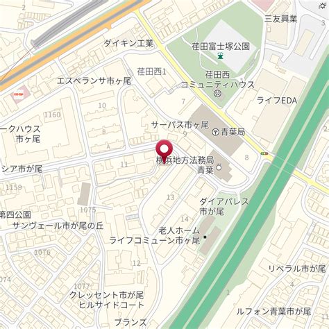 神奈川県横浜市青葉区荏田西1－12－2 の地図 Mapfan