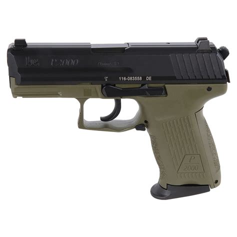 HK P2000 V3 9mm 3.66" DA/SA OD Green (3)13rd Mags & Night Sights 81000062 - Semi Auto Pistols at ...