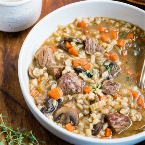 Slow Cooker Beef Barley Soup Culinary Hill