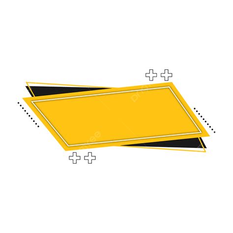 Diseño De Banner De Cuadro De Texto Amarillo Simple Png Vector De Cuadro De Texto Texto