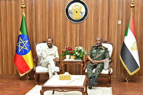 Sudan Army Chief Burhan Hosts Ethiopia S Abiy Ahmed