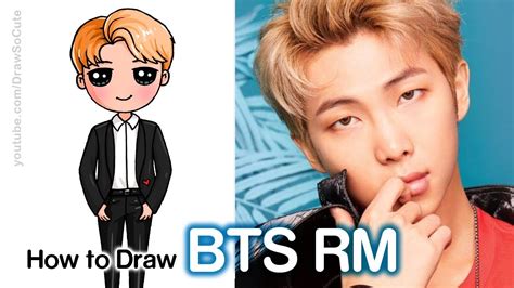 How To Draw Rm Bts Youtube