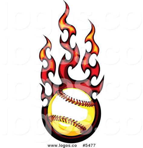 Flaming Baseball Vector at GetDrawings | Free download