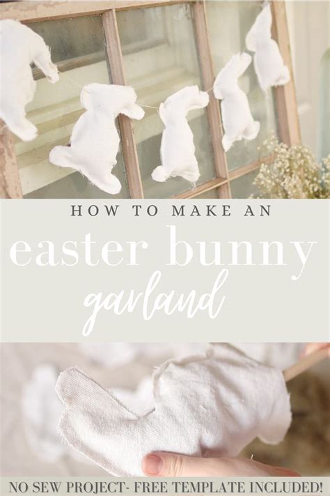 Easy Diy Easter Bunny Garland