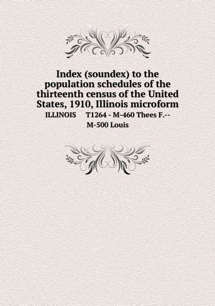 Index Soundex To The Population Schedules Of The Thirteenth Census Of