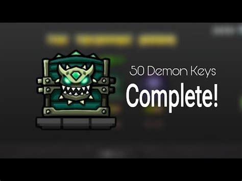 Geometry Dash Complete Demon Key Chests Youtube