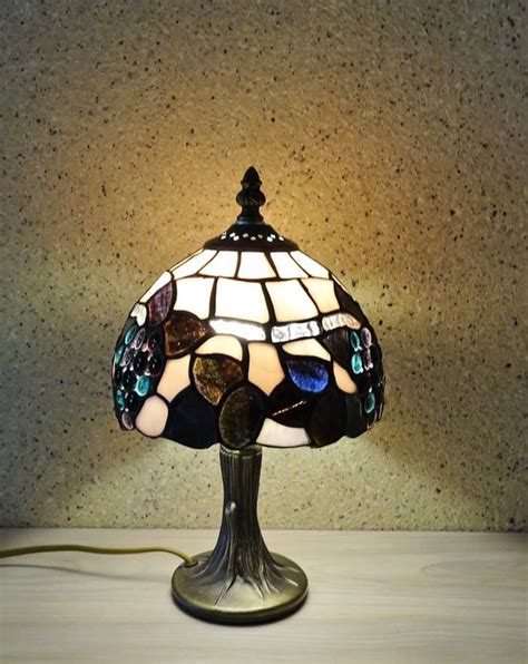 Tl 323 Table Lamp Tiffany Style Glass And Metal Catawiki