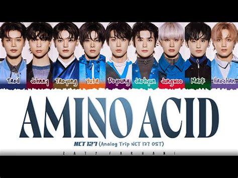 NCT 127 Amino Acid Analog Trip NCT 127 OST Lyrics Color Coded