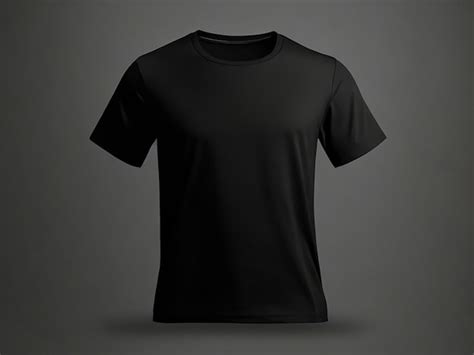 Premium Photo Blank Black Shirt Mockup