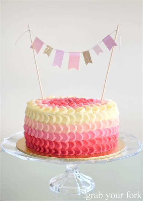 Recipe Pink Ombre Cake With Lychee Jasmine Cream Grab Your Fork A