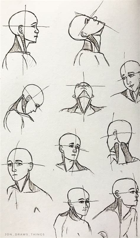 Head And Neck Drawing Reference By Jonathan Mcdaniel Follow On