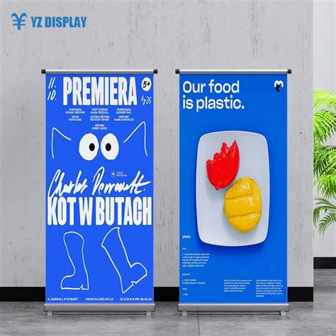 Roll Up Retractable Standee In Banner Stand Display Roll Up Aluminum