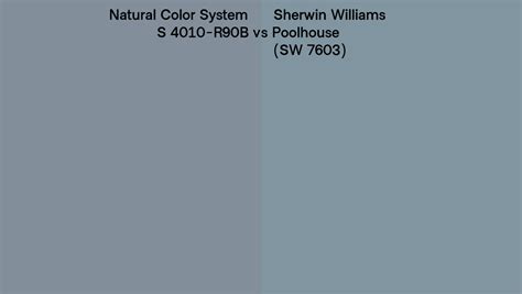 Natural Color System S R B Vs Sherwin Williams Poolhouse Sw