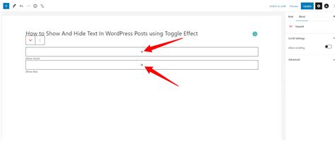 How To Show And Hide Text In WordPress Posts Using Toggle Effect 2024