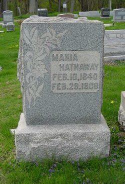 Maria Hathaway 1840 1908 Mémorial Find a Grave