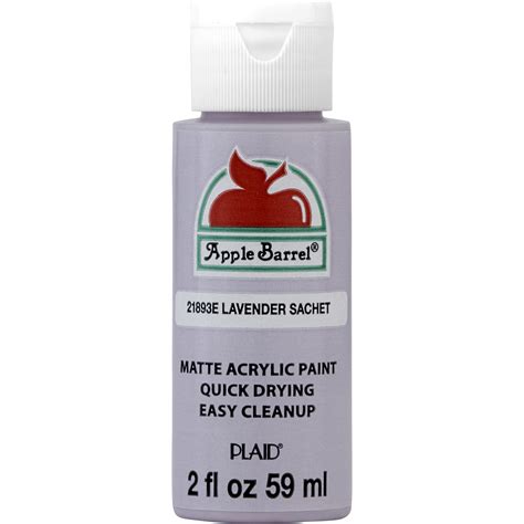 Apple Barrel Acrylic Craft Paint Matte Finish Lavender Sache 2 Fl Oz