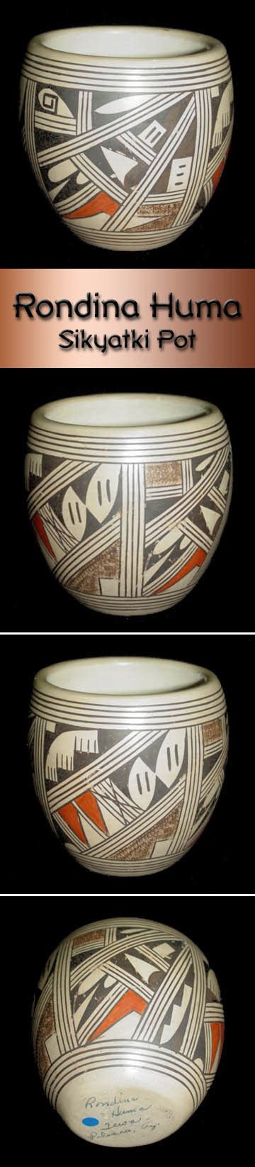 Hopi Pottery By Rondina Huma Sikyatki Pot