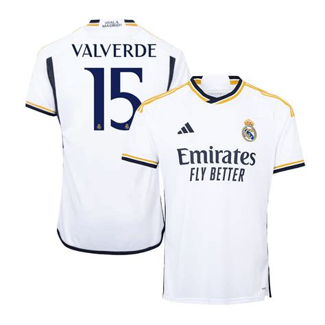 Camiseta Valverde 15 Real Madrid 202324 Primera Equipación Local
