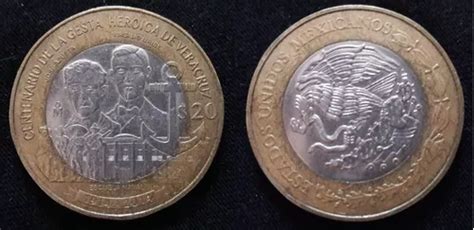 Moneda 20 Centenario De La Gesta Heroica De Veracruz En Venta En