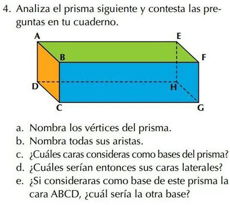 Analiza El Prisma Siguiente Y Contesta Las Preguntas En Tu Cuaderno A