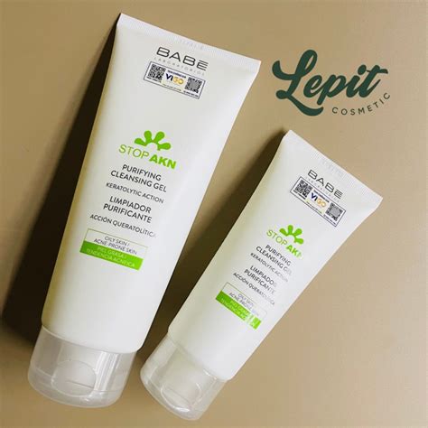 Sữa Rửa Mặt Cho Da Dầu Mụn Babe Stop Akn Purifying Cleansing Gel ml ml Shopee Việt Nam