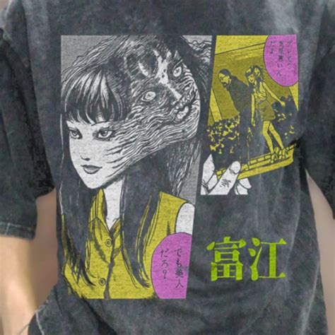 Tomie Junji Ito Uzumaki Manga Anime T Shirt Tomie Junji Ito Uzumaki