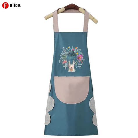 Waterproof Kitchen Apron Chef Bbq Cooking Baking Apron With Big Pocket