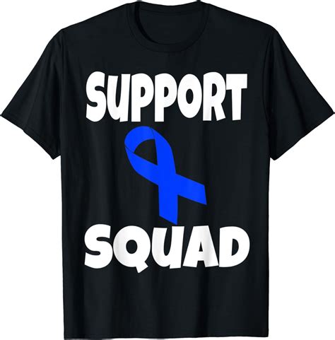 Amazon Colon Cancer Support Squad Month Shirt Recovery Awareness T