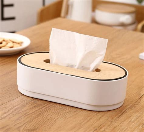 Tissue Box Cover Solid Color Tissue Box Cover Decorative Tissue