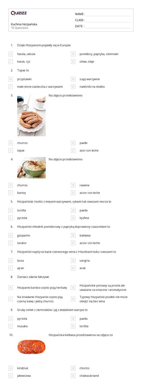 Ponad Hiszpa Ski Arkuszy W Quizizz Darmowe I Do Druku