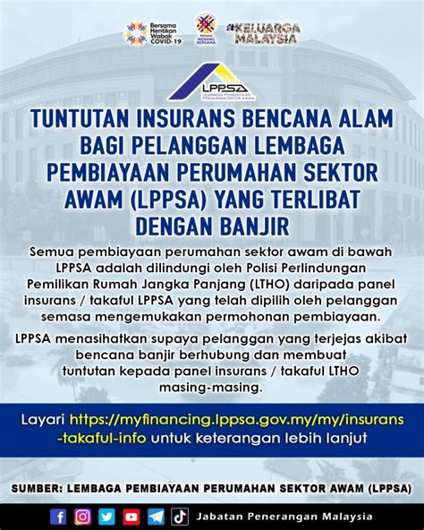 Tuntutan Insurans Bencana Alam Bagi Pelanggan Lembaga Pembiayaan