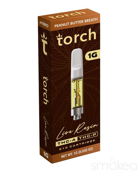 Torch 1g Thca Live Resin Blend Cartridge Peanut Butter Breath