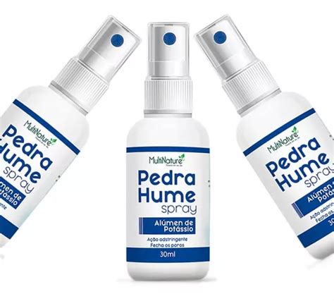 Pedra Hume Spray 30ml Kit 3 Frascos Original Nf MercadoLivre