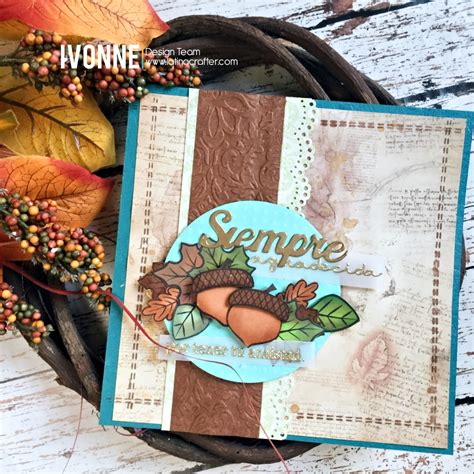 Latina Crafter Sellos En Espa Ol Desde El Taller De Ivonne Tarjeta De Agradecimiento