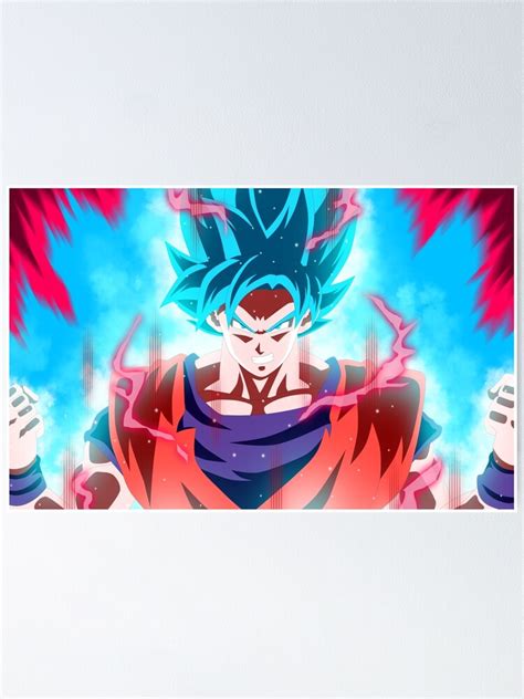 Dragonball Goku Ssj Blue Kaioken Poster For Sale By Animebeast