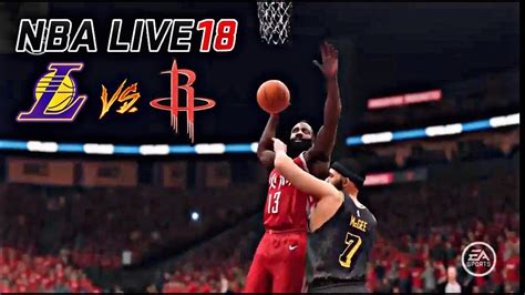 Nba Live Lakers Vs Rockets Gameplay Youtube